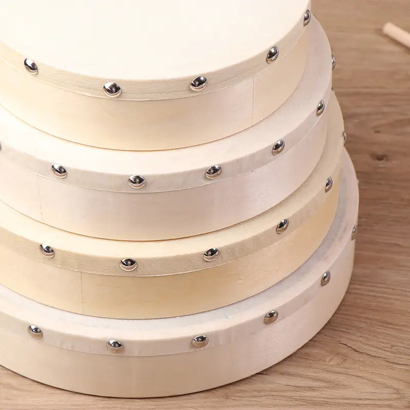 Frame Drums 4/6/7/8/9/10 Inch Hand Drum Wood Drum With Drum Stick Set Musical Game Kids Educational Toy Percussion Instrument