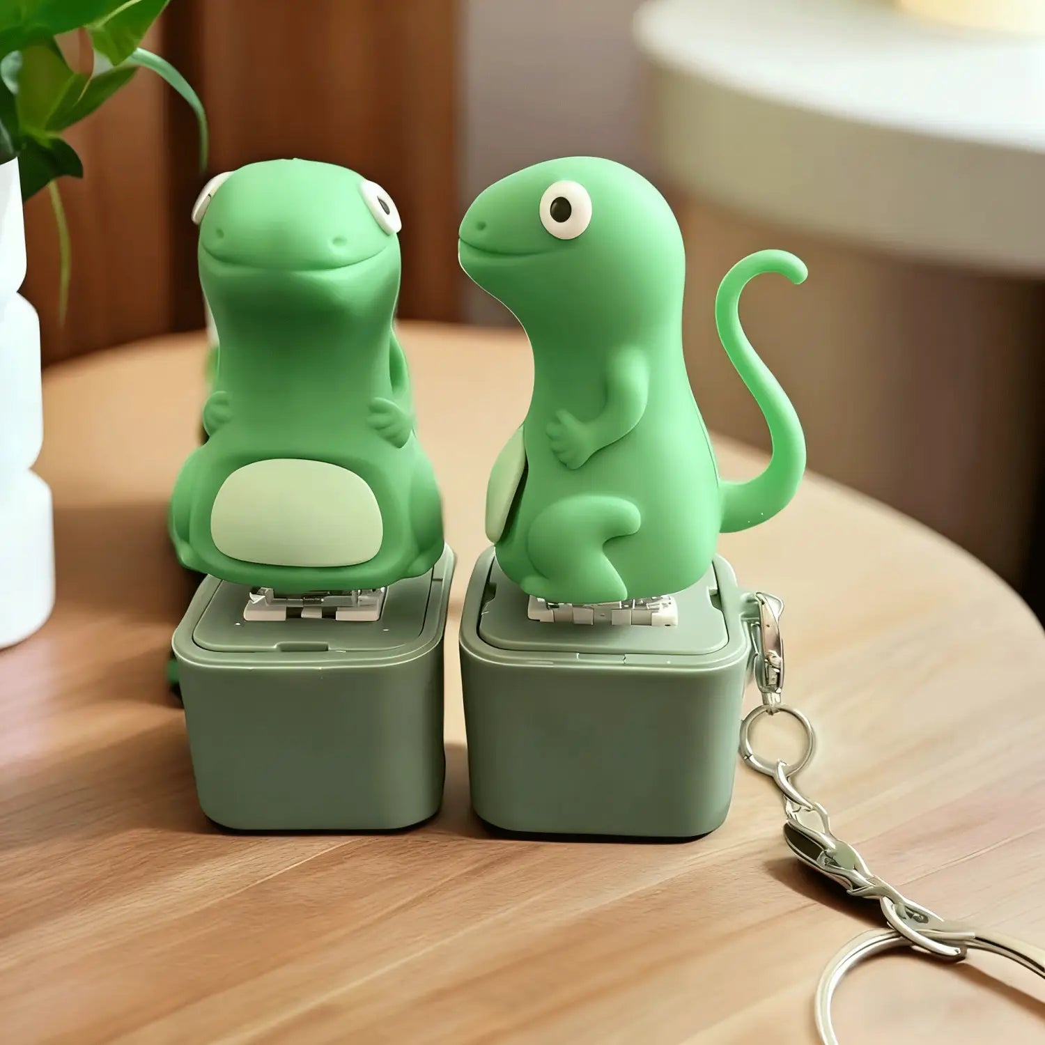 NEW Croaking Frog Keychain Rechargeable Frog Keyboard Fidget Clicker Frog/Lizard Sound Keychain with LED Light for Stress Relief
