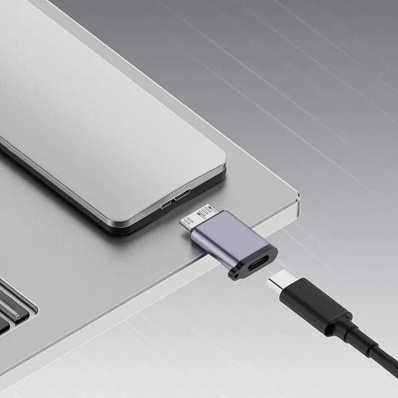 USB C 3.0 Micro B Male to Type C Female Adapter Type-C To Micro B Connector for Laptop External Hard Drive Disk Box Samsung S5