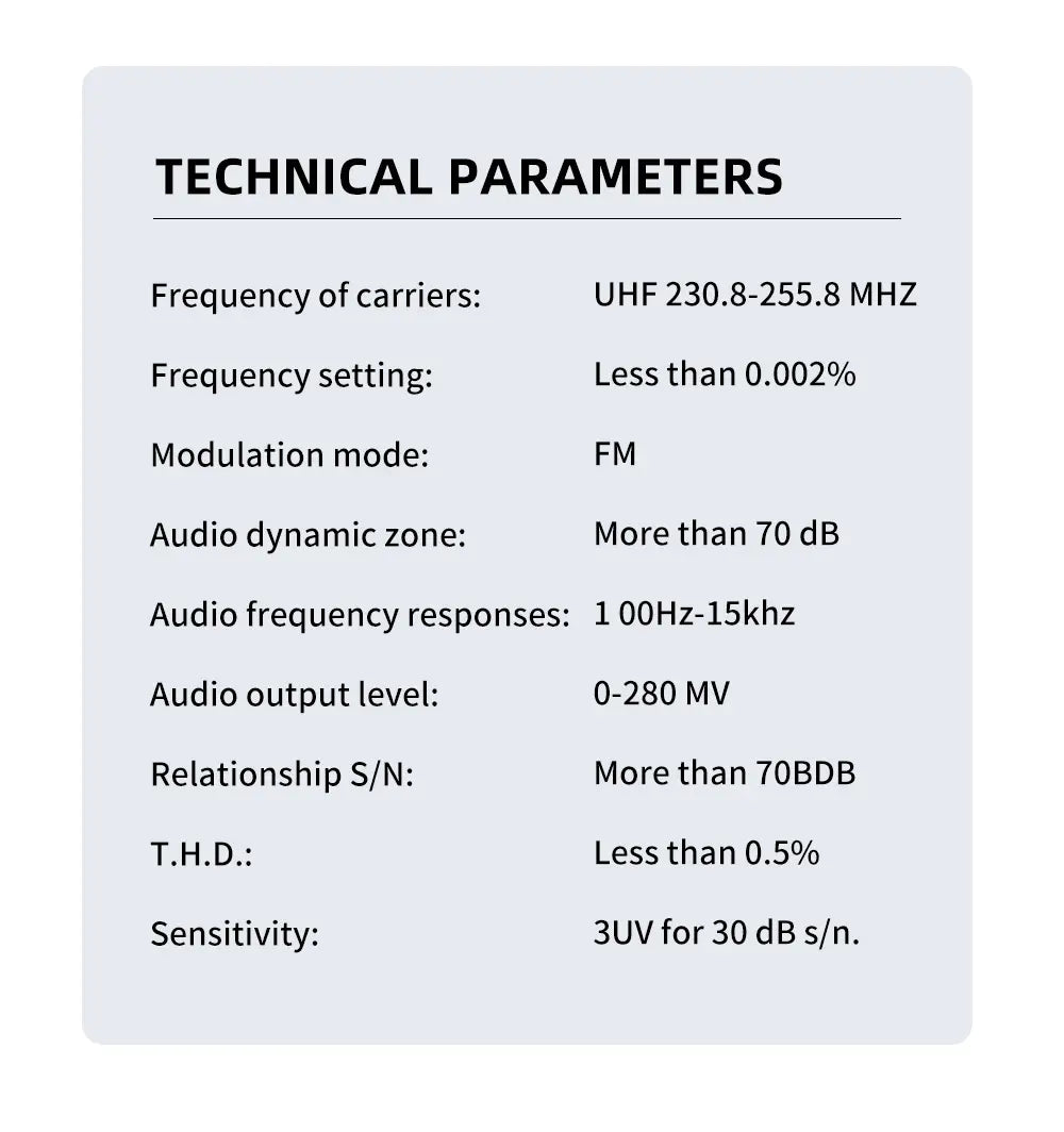 Karaoke Wireless Microphone G-MARK G210V Professional 2 Channels Handheld Mic For Party Meeting Church Show Home