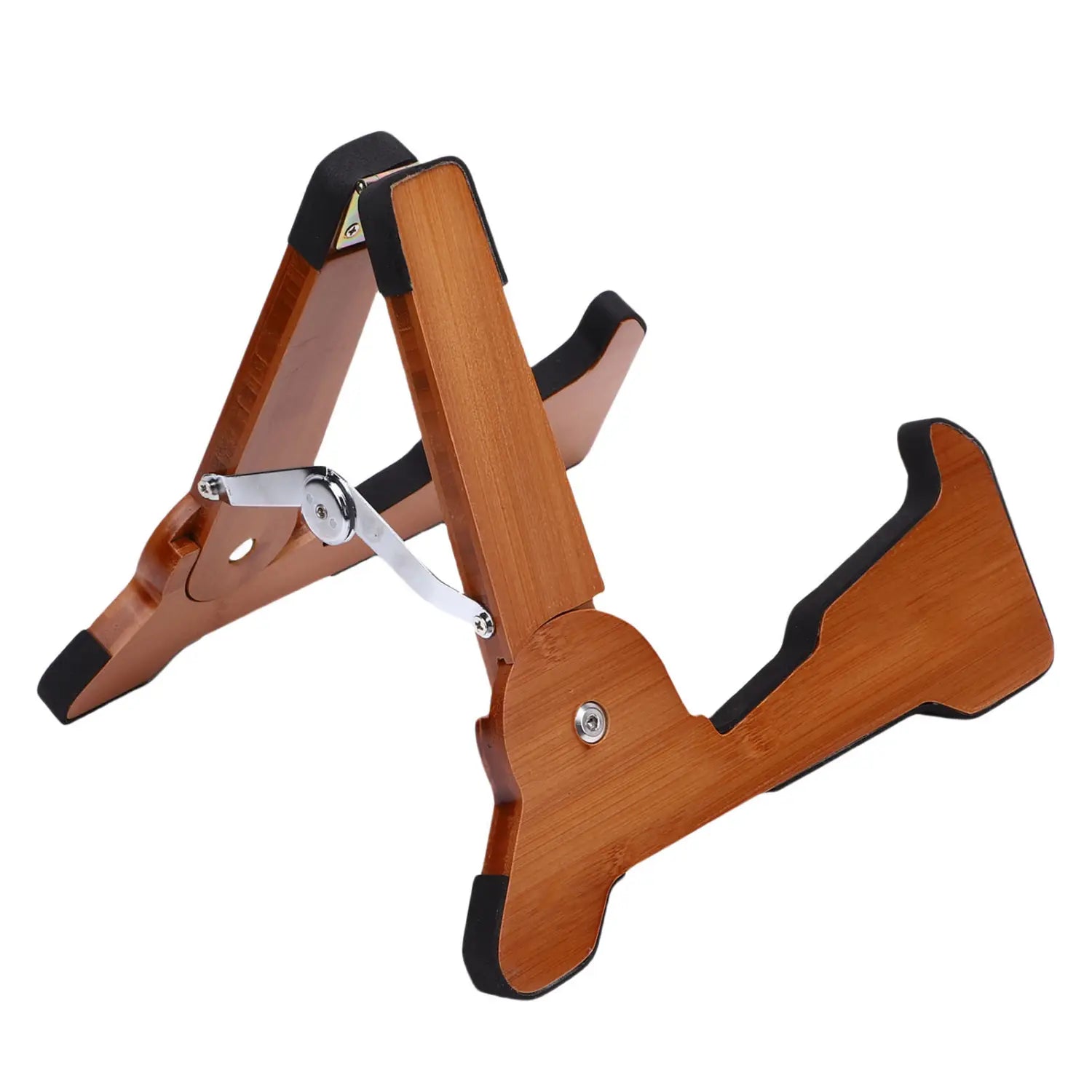Guitar Stand A-frame Foldable Guitar Stand Matte Wood Guitar Stand for Guitar Bass Cello Mandolin Banjo Ukulele