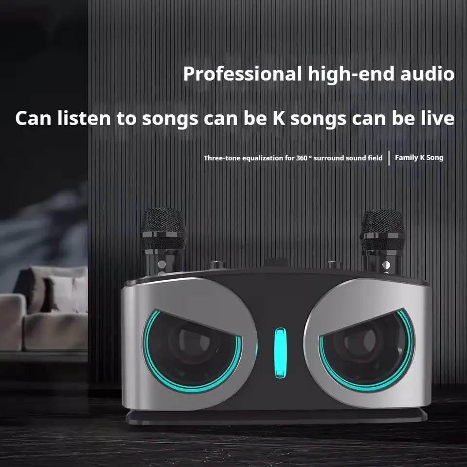 Karaoke Portable Wireless Bluetooth Speaker With Microphone Machine Subwoofer Powerful Sound Box Music Caixa De Som Bocina Audio