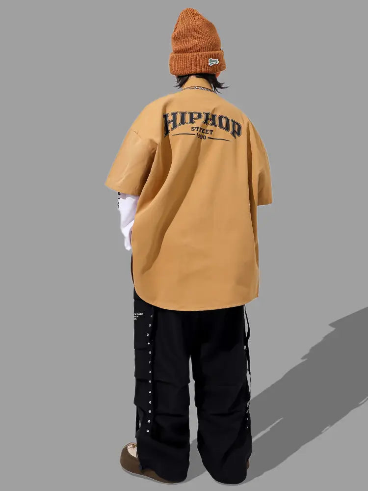 Kids Hiphop Dance Rapper Clothes Outfit Japanese Boys Hip-hop Style y2k Streetwear Accessories Child Fashion Performance Costume