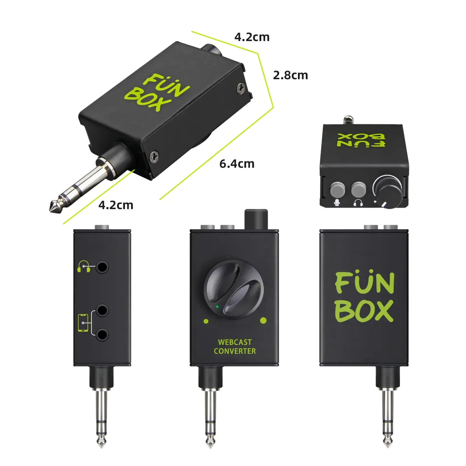 IKGE DJ Console Mixer Live Streaming Adapter output device supports smartphones laptops PCs etc. for Karaoke Recording