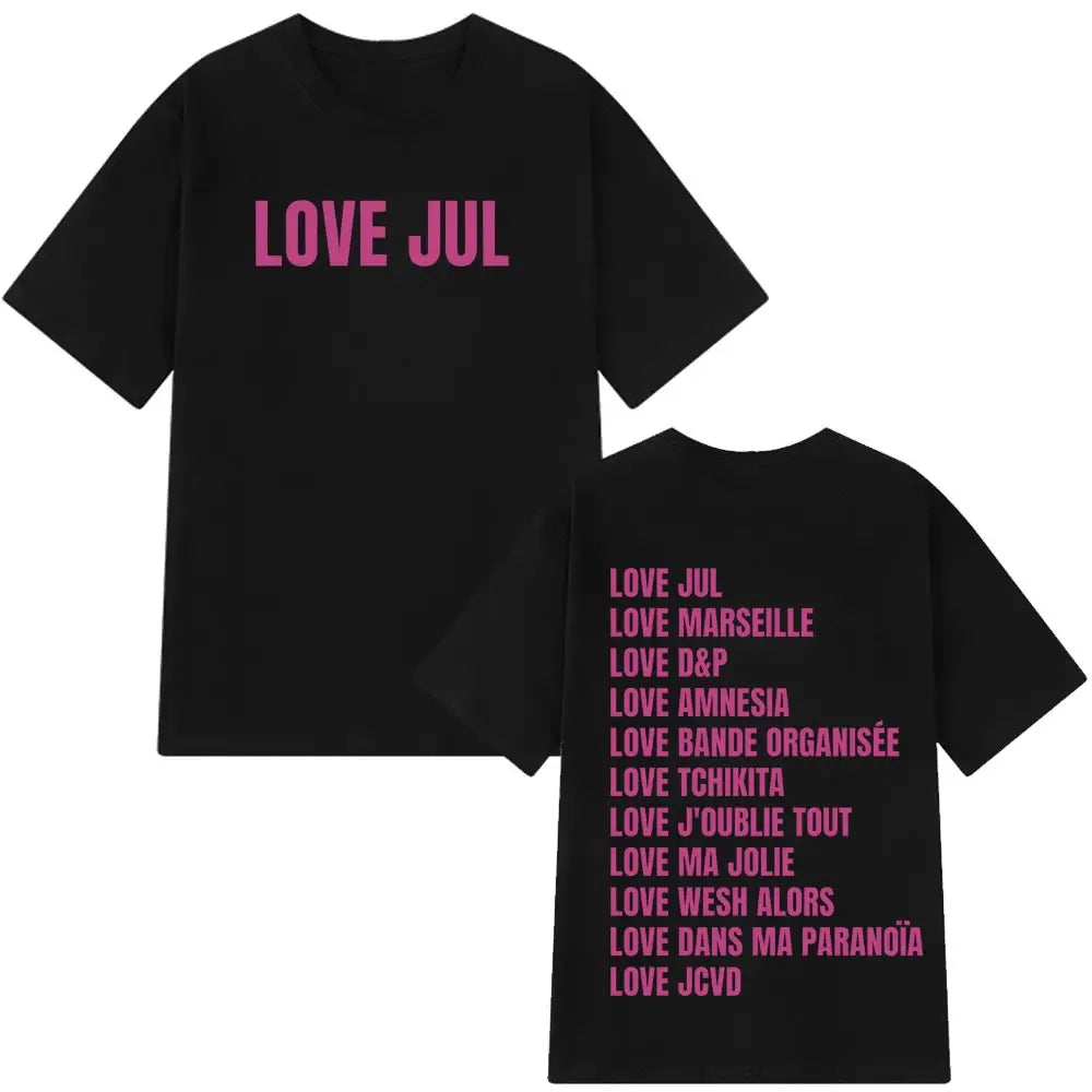 Rapper Jul Graphic Vintage T-shirt Man Woman Fashion Hip-hop T Shirt 2026 Summer New Short-sleeved Cotton Aesthetic T-shirts