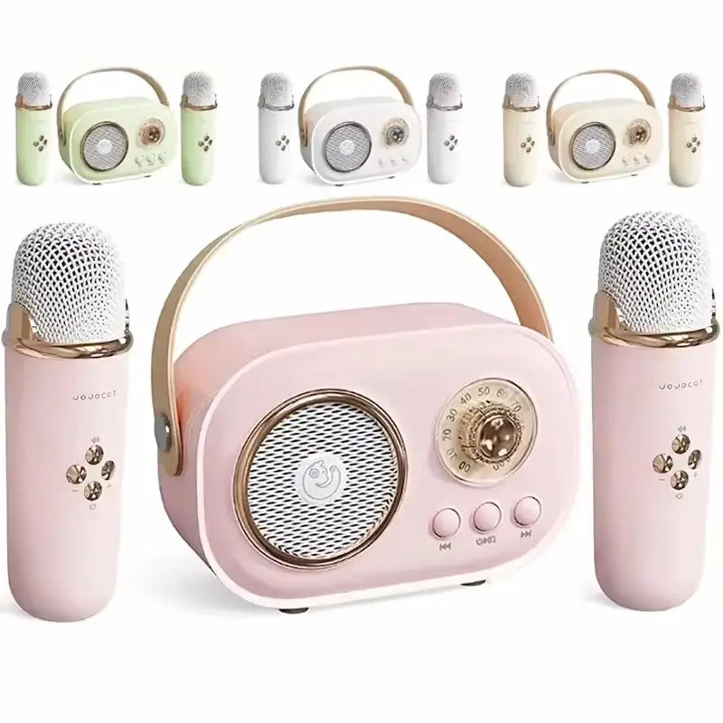 Karaoke Wireless Portable Bluetooth Speaker With Microphone Radio FM Machine Mini Music Sound Box Caixa De Som Small Mp3 Column