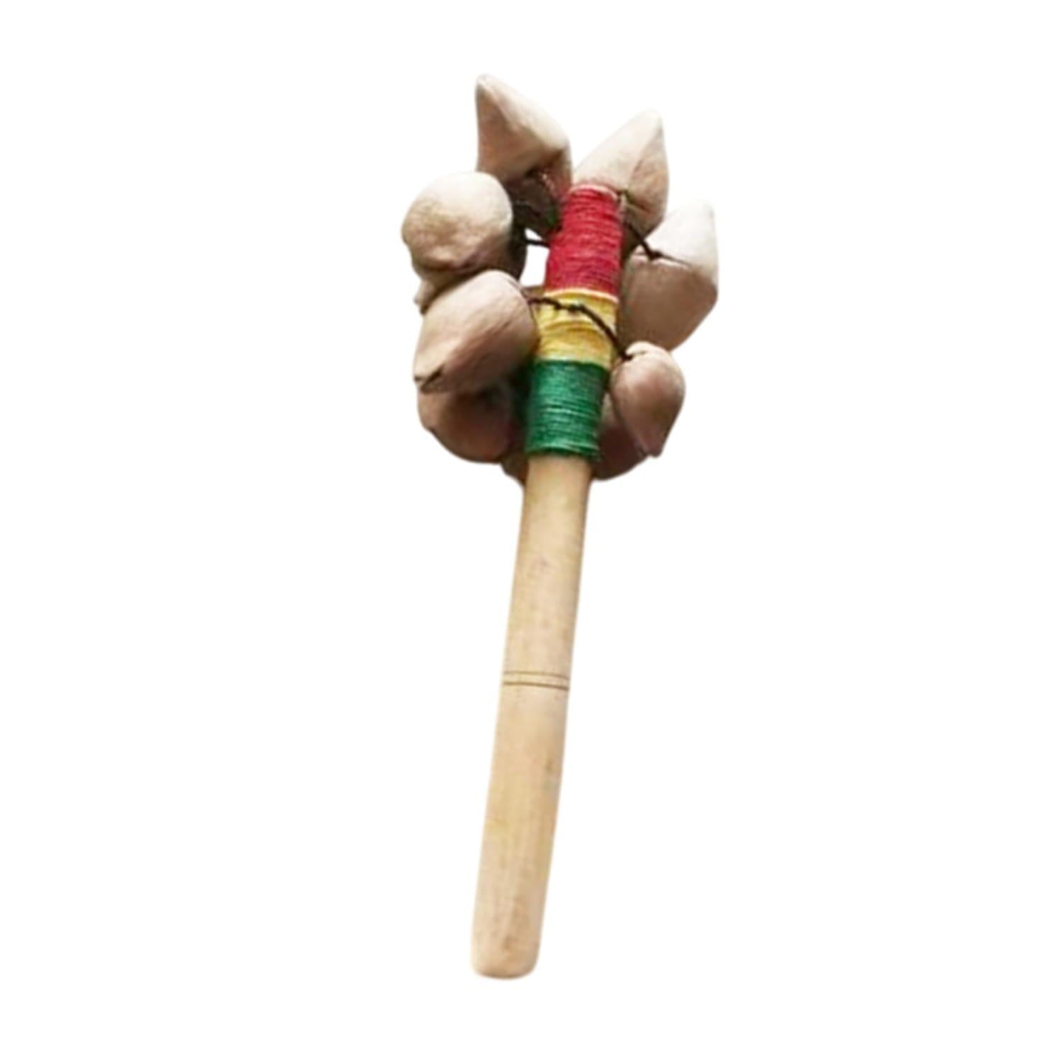 Handheld Nut Shell Shaker Musical Instrument Easy to Learn Compact Handmade Handheld Bell for Home Concert Parties Holiday Kids