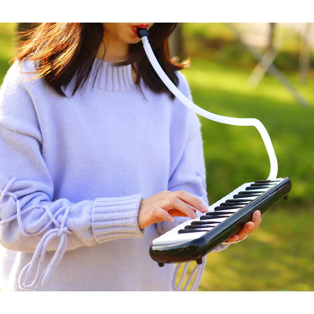 IRIN 32 Keys Melodica Piano Keyboard Style Musical Instrument Harmonica Mouth Organ With Carrying Bag Mouthpiece Educational Gif