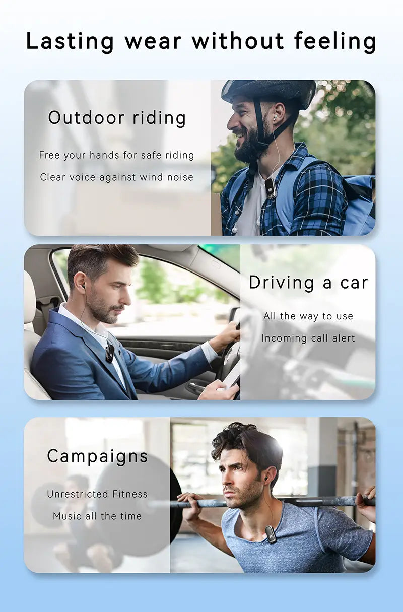 K88 Lavalier Business Bluetooth 5.4 Headphone Talk/Music Time 20 Hours LED Digital Display,Noice Cancelling Wireless Earphones