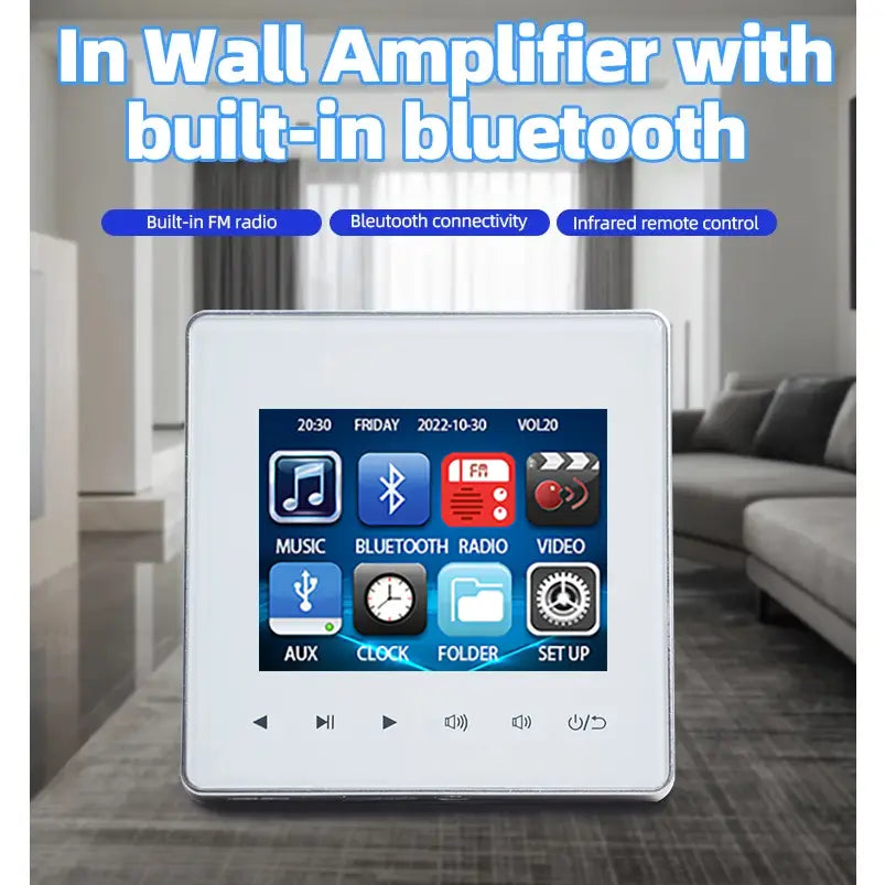 Audio Home Amplifier Mini Background Music Player Controller Multi-Lingual 86 Type Home Theater Sound System Amplificador De