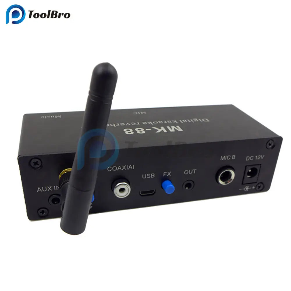 Digital Karaoke Reverberator Bluetooth 5.0 AUX Microphone MIC Reverb Effect Coaxial Decoder Audio Amplifier Mixer Board for Car