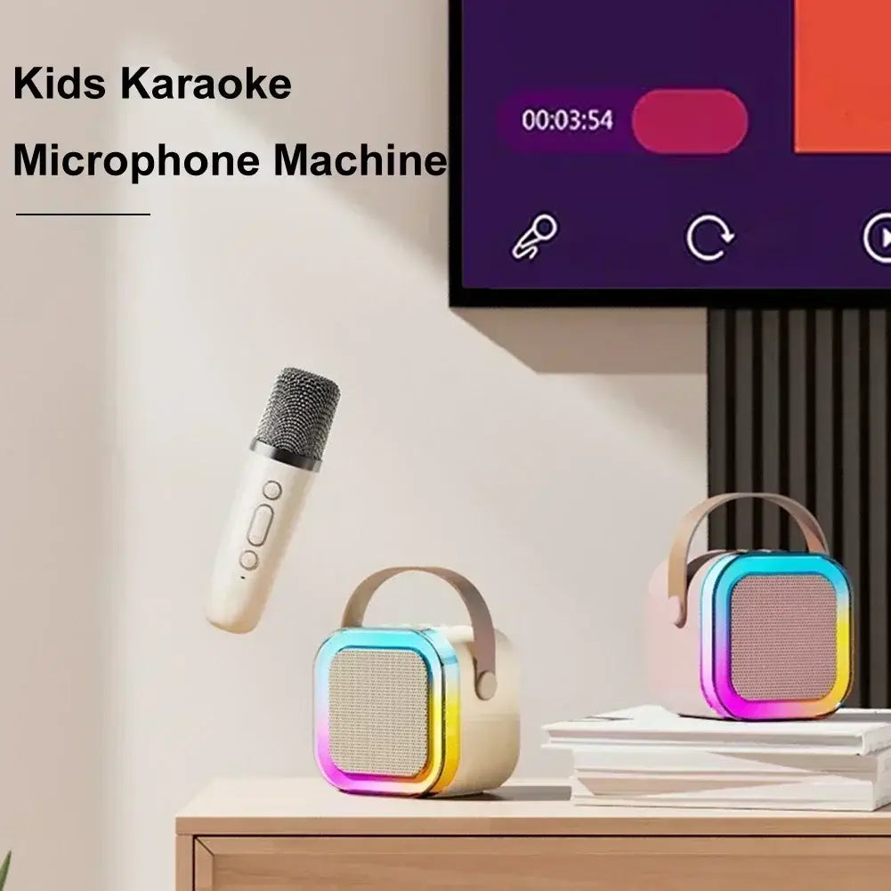 Hot sales K12 Karaoke Microphone KTV with 2 Wireless Microphones for Home Bluetooth 5.3 PA Speaker Singing Children’s Gifts