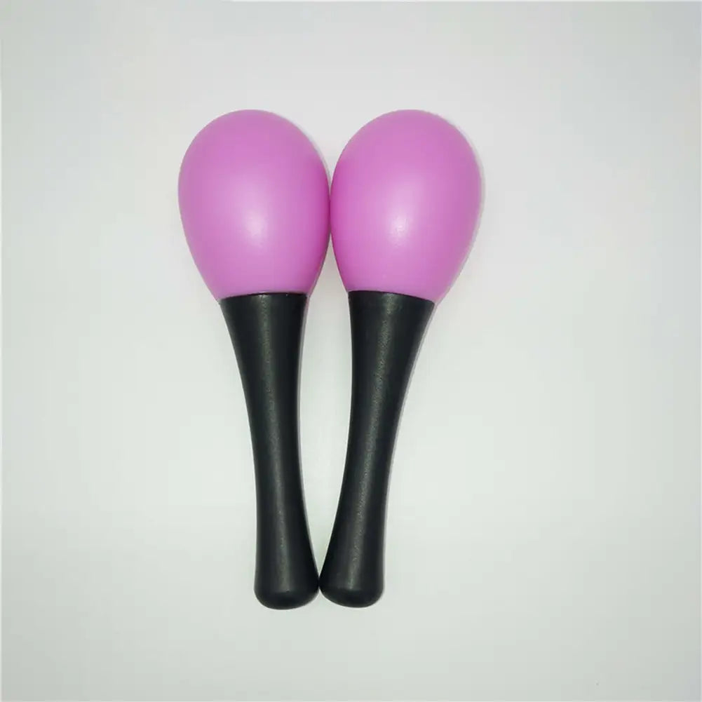 2X Plastic Maracas Sand Hammer Rattle Shaker Percussion Musical Instruments Toys For School Percussion Sensory Groups Bright