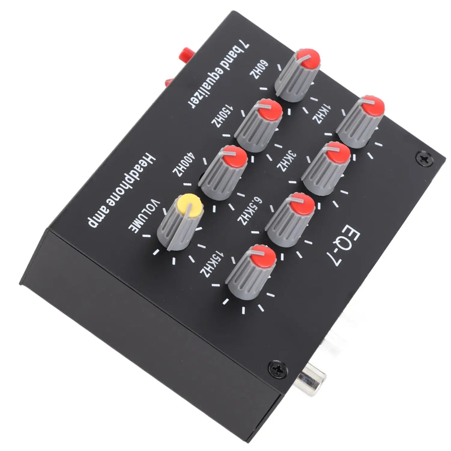 7 Band Digital Equalizer 7 Band Sound Equalizer 7 Band Sound Equalizer 12dB High Bass Adjustment Dual Channel Digital Equalizer