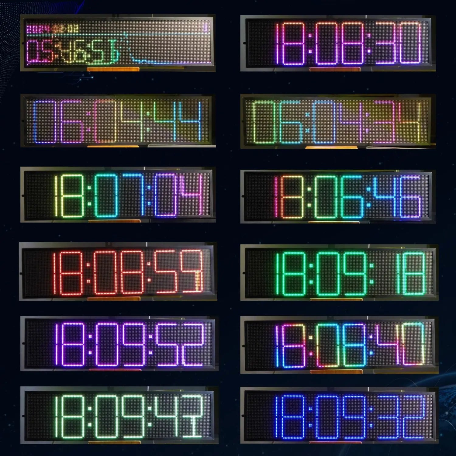 Professional Music Rhythm Spectrum Display RGB Full-color Pick up Light Desktop Ornament Music Atmosphere Light