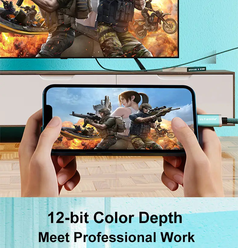 8K DP to Type C Cable Bidirectional USB C to Displayport 1.4 for iPhone 15 Macbook Pro iPad iMac Compatible Thunderbolt 3/4