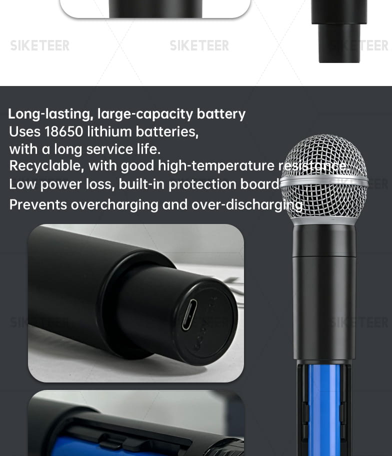 Professional wireless microphones handheld headset and lavalier microphones suitable for home karaoke church and wedding u