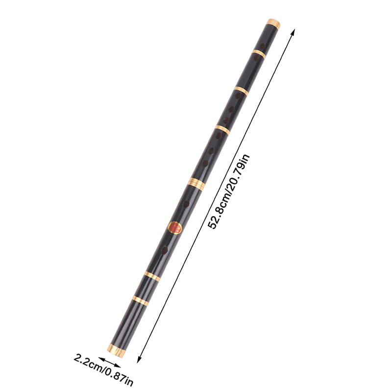 【6 Holes Bamboo Flute F Key Folk Sound Durable Lightweight Handmade Bamboo Transverse Flute Musical Instrument For Beginners】