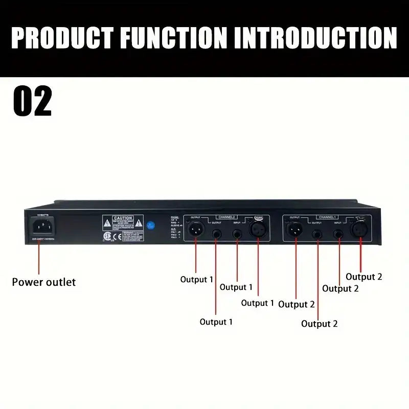 EQ215 Professional Sound Equalizer: Boost Your Audio with US Plug and Precision Tuning - Ideal for Studios and Live Performances