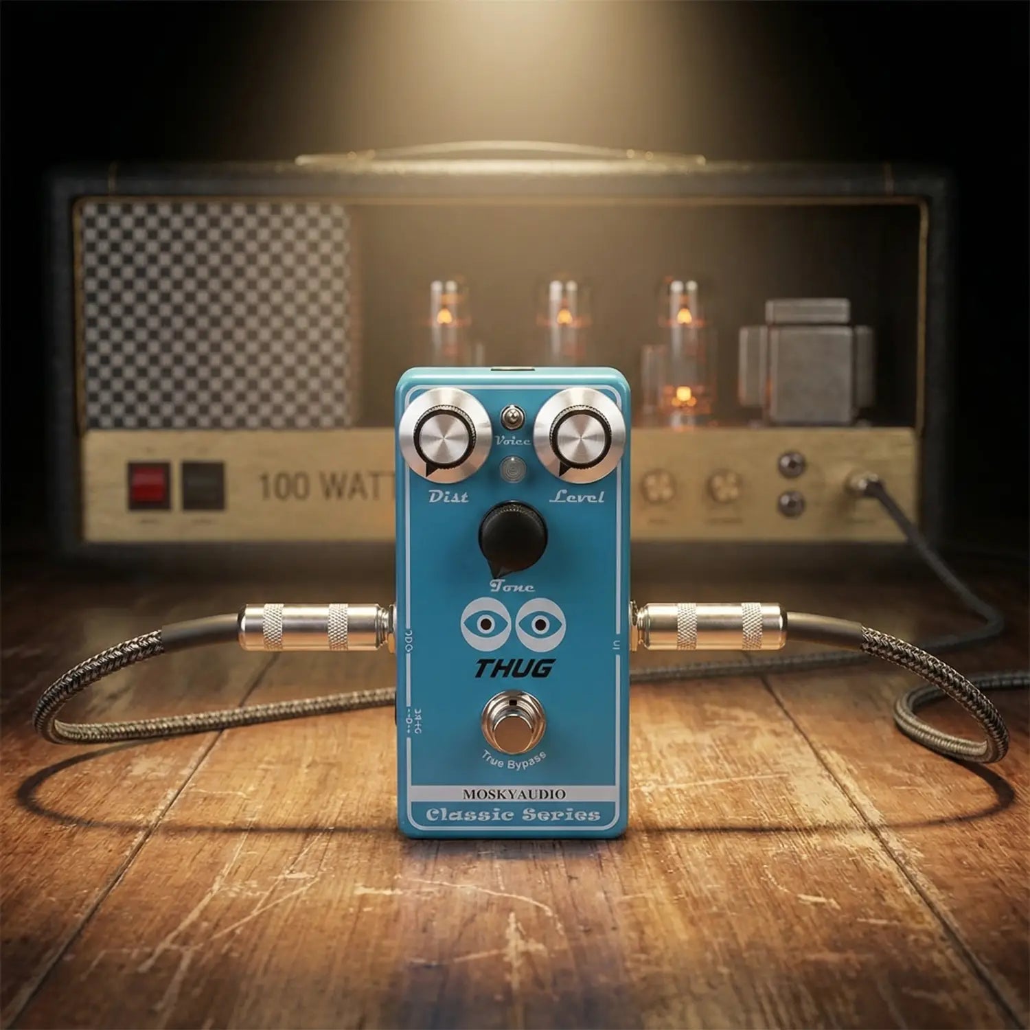 Mosky THUG High Gain Classic Distortion Pedal with 3 Tone Modes Distortion Level & Tone Adjustment True Bypass Guitar Pedal