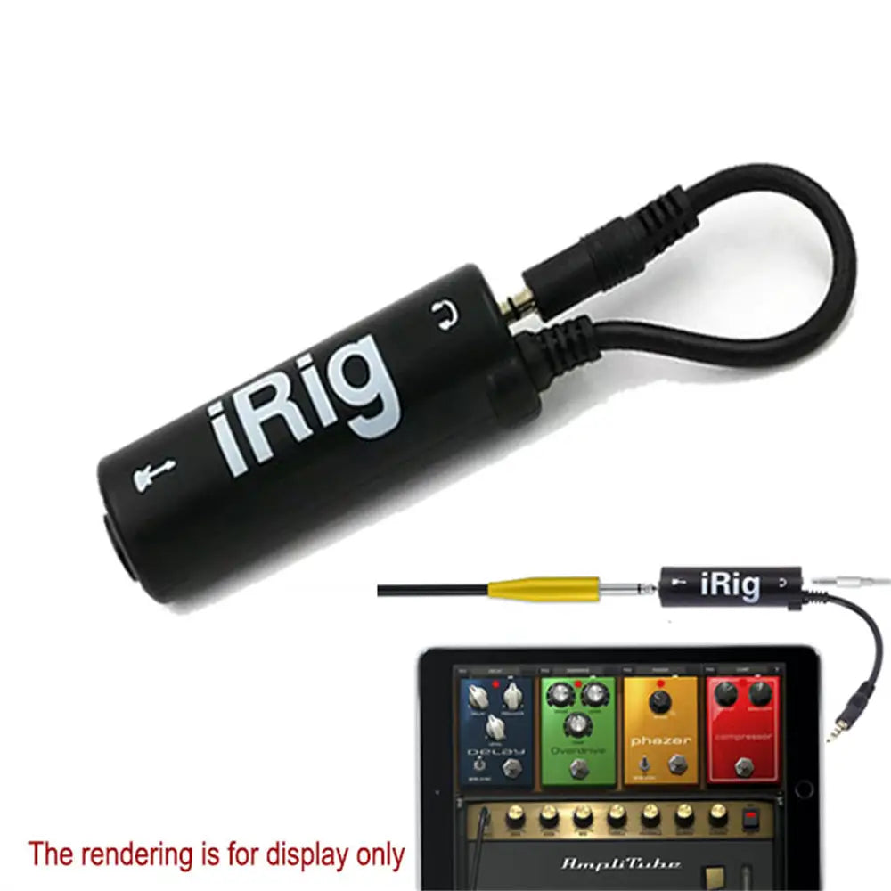 1 pc IRIG guitar interface converter 3.5mm audio cable with low background noise high fidelity frosted anti scratch feature