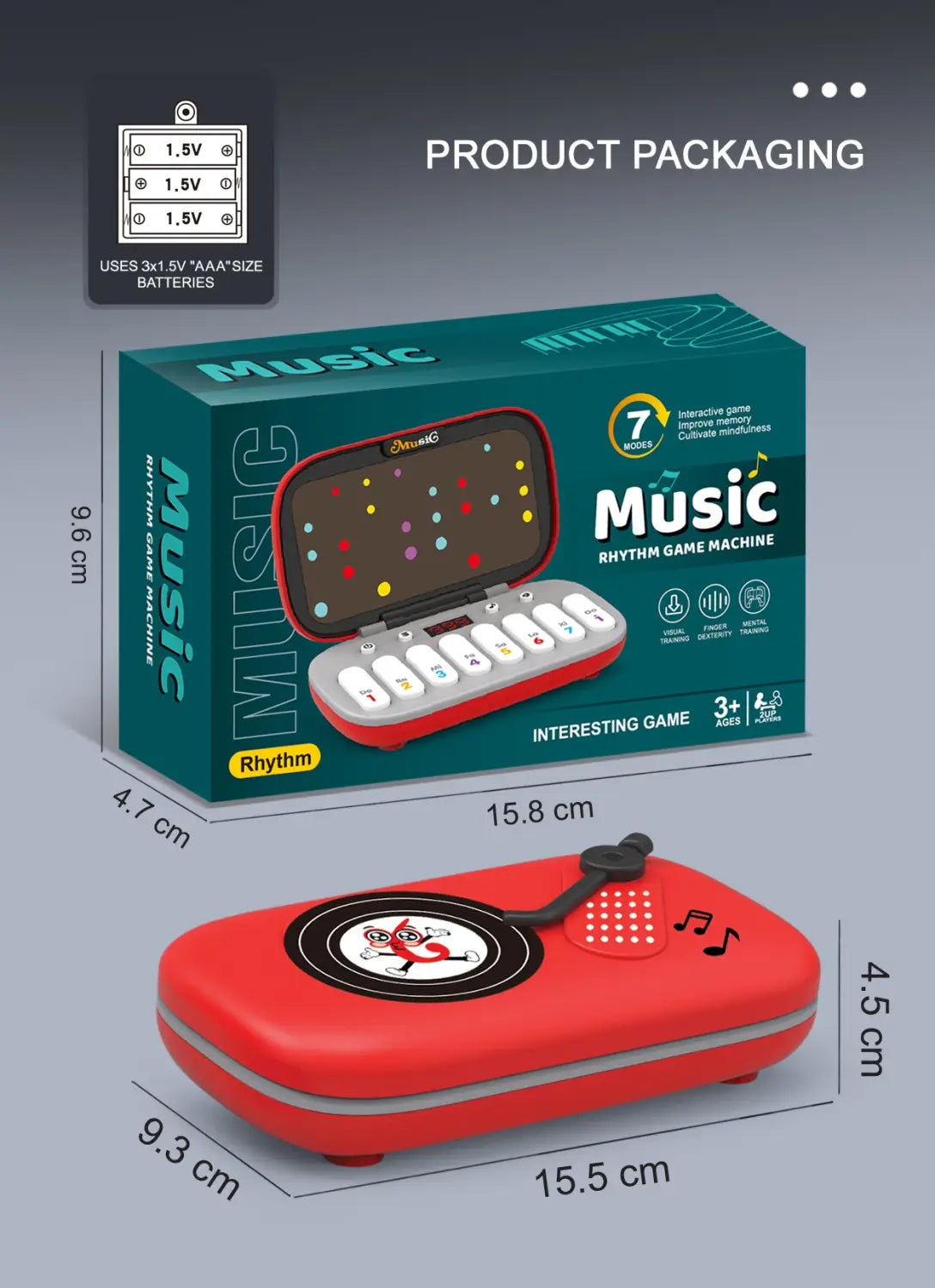Mini Electronic Keyboard Toy Musical Rhythm Game Machine Educational Piano Instrument Ideal Gift Choice