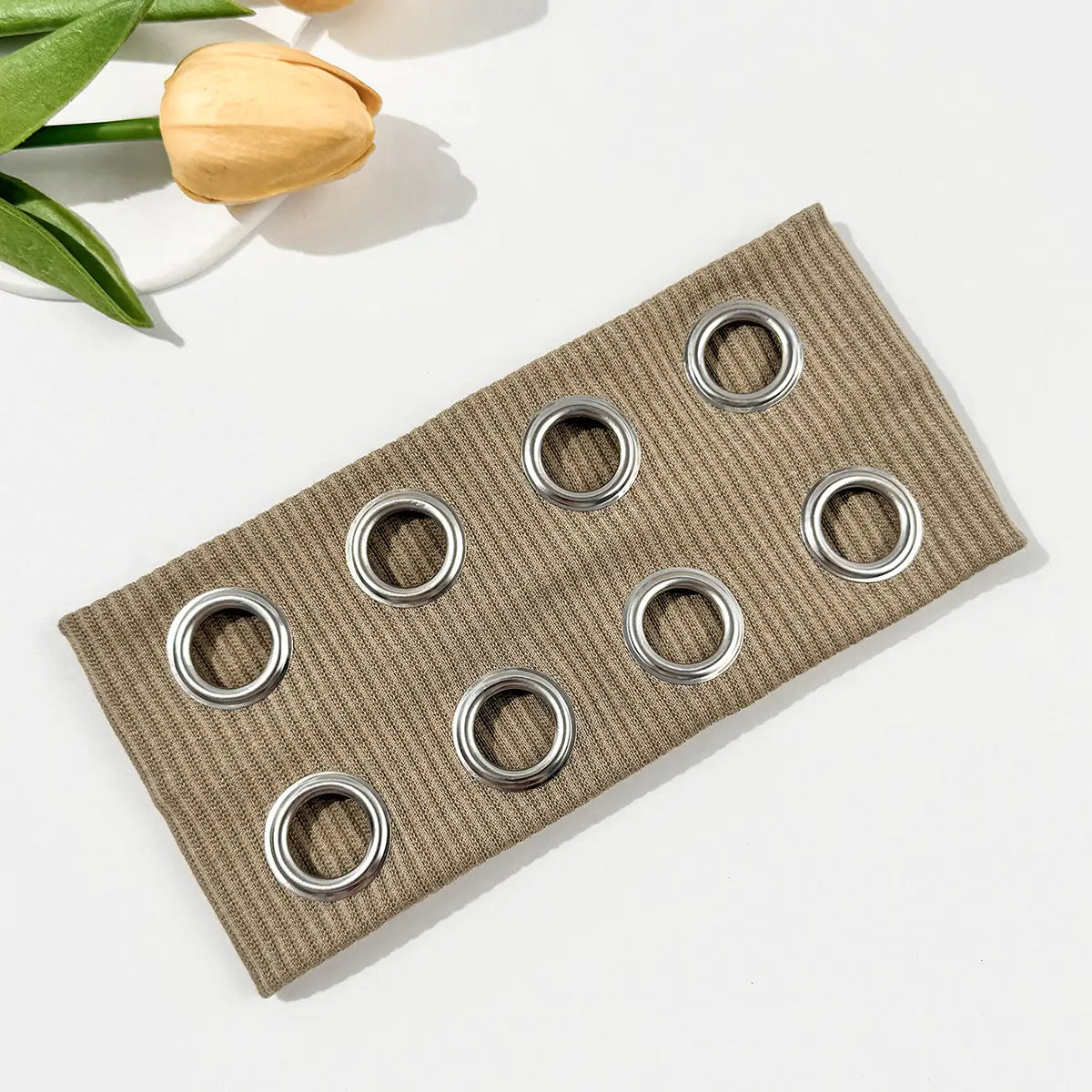 Hip-Hop Punk Hollowed-Out Metal Wide Edge Headband Retro Elastic Band Unisex Sweet Cool Style for Men And Women