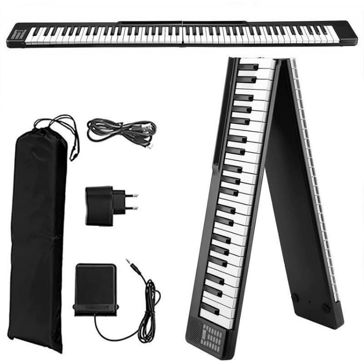 Portable Electronic Piano 88-key Digital Pianos Adult Musical Keyboard Beginners Midi Professional Kids Folding Electronic Organ