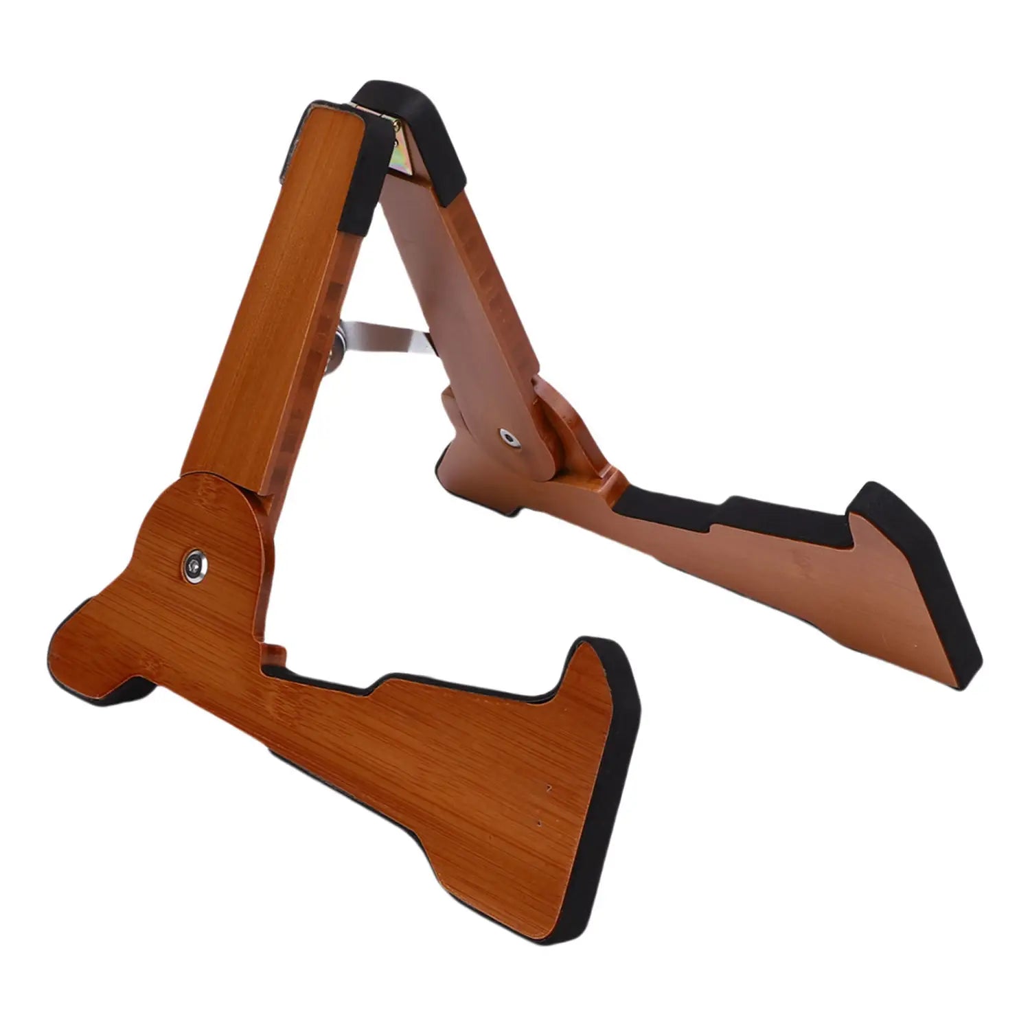 Guitar Stand A-frame Foldable Guitar Stand Matte Wood Guitar Stand for Guitar Bass Cello Mandolin Banjo Ukulele