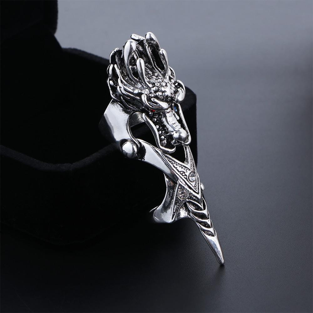 Hip Hop Punk Adjustable Finger Ring Skull Claw Ring Male Female Korean Style Ring Dragon Ring Knuckle Ring Fashion Jewelry