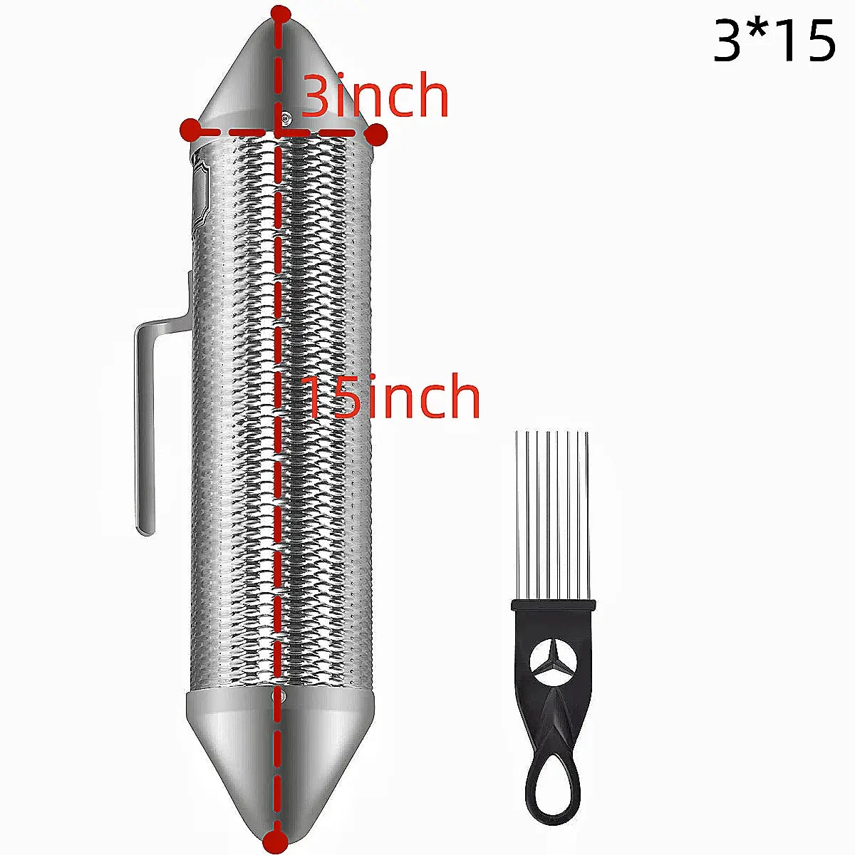 Miwayer Guira Stainless Steel Latin Percussion Guiro Instrument Puerto Rico Instruments with Guiro Scrapers for Live