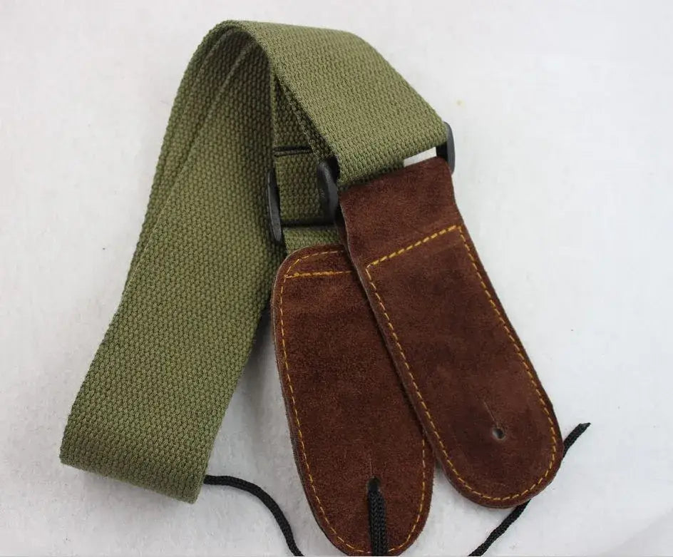 1pcs Guitar Cowhide Head Cotton Strap Electric Guitar Folk Acoustic Guitar Universal Musical Instrument Carrying Accessories