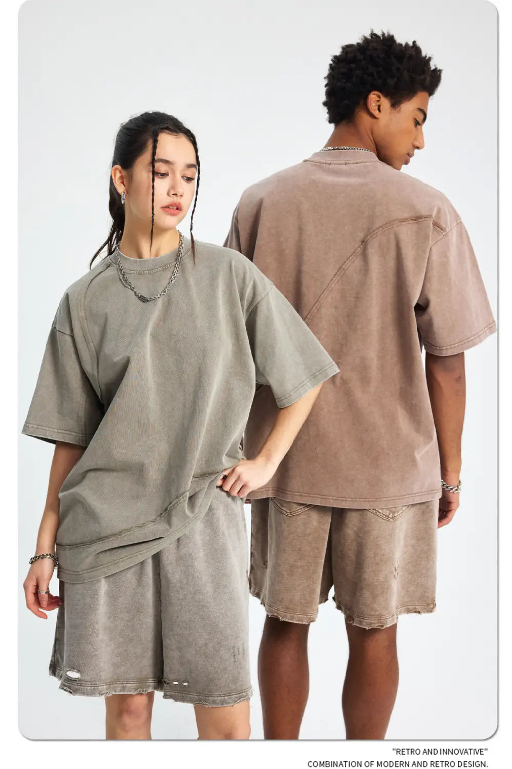 Hip Hop Wax Printing Washing Men’s Short Sleeve Tee Oversized Distressed Round Neck Man Cotton T Shirts Top Quality Raw Edges