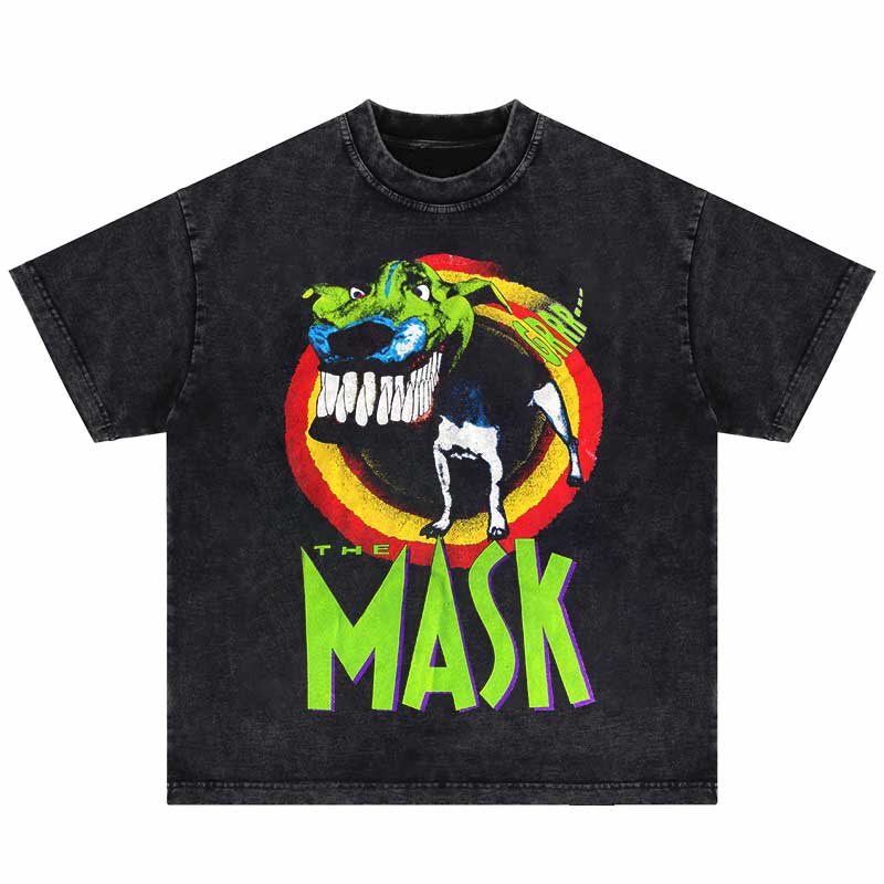 Hip Hop Oversized Men T-Shirt Punk Gothic Funny Portrait Graphic Printed Tshirt Loose Streetwear 2024 Harajuku Cotton TShirt Top
