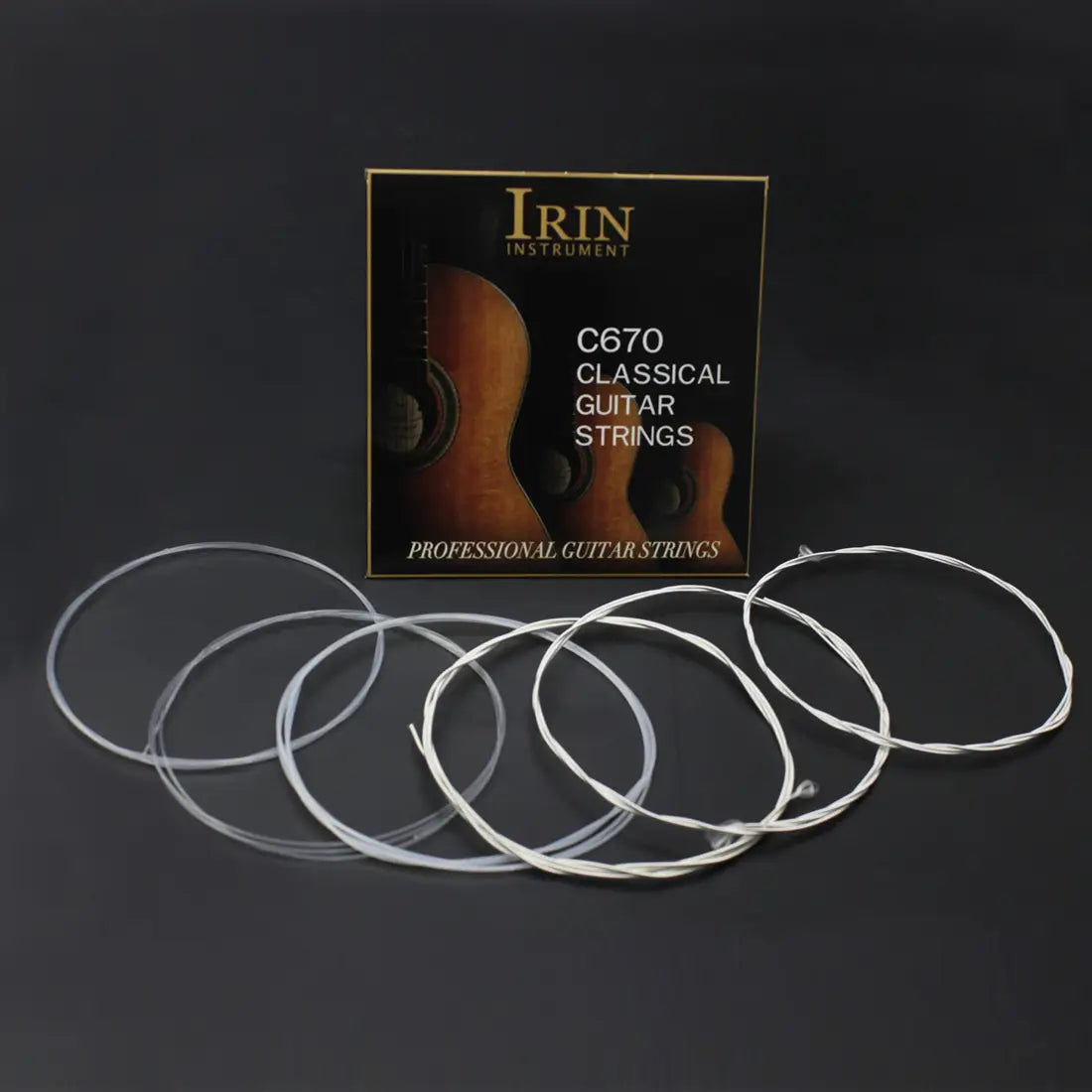IRIN C670 Classical Classic Guitar Strings Replacement Parts Transparent Nylon String Core Silver Musical Instrument Accessories