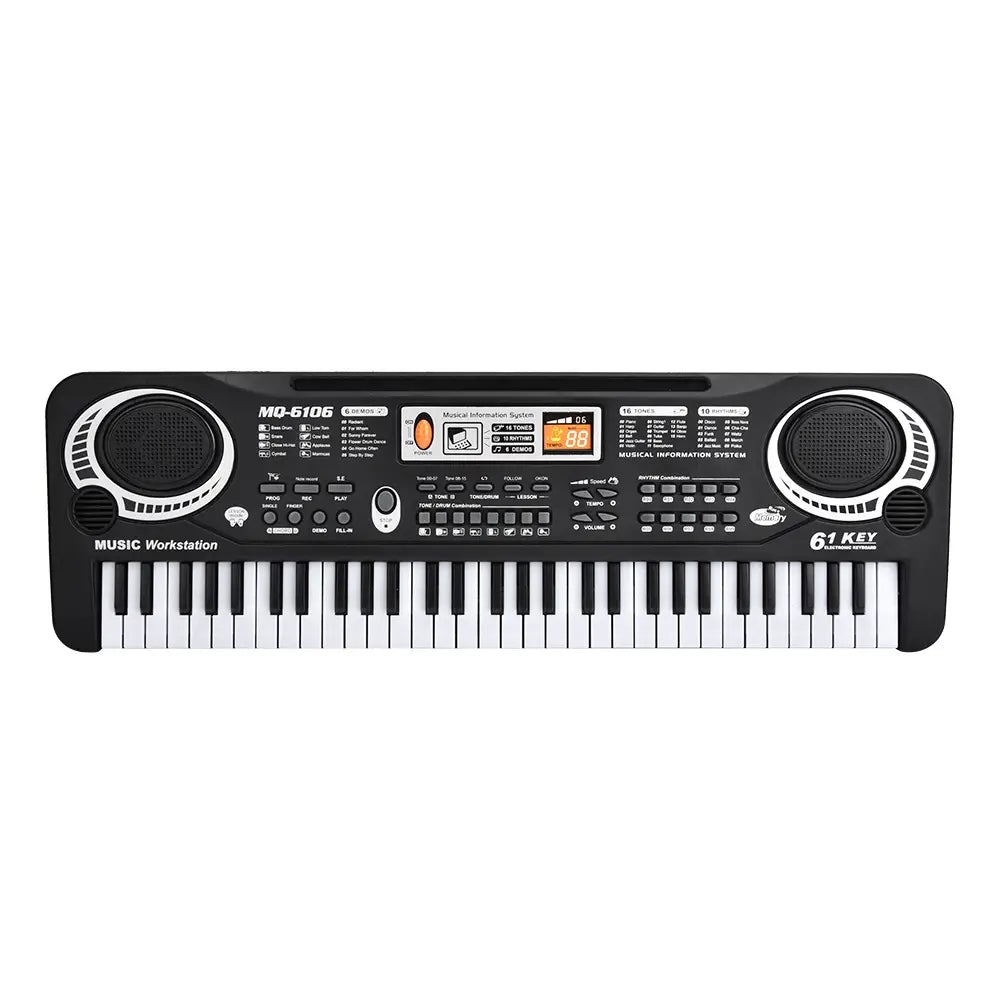 Electric Piano Musical Instruments 61‑Key Electric Digital Key Board Piano Musical Instruments Kids with Microphone
