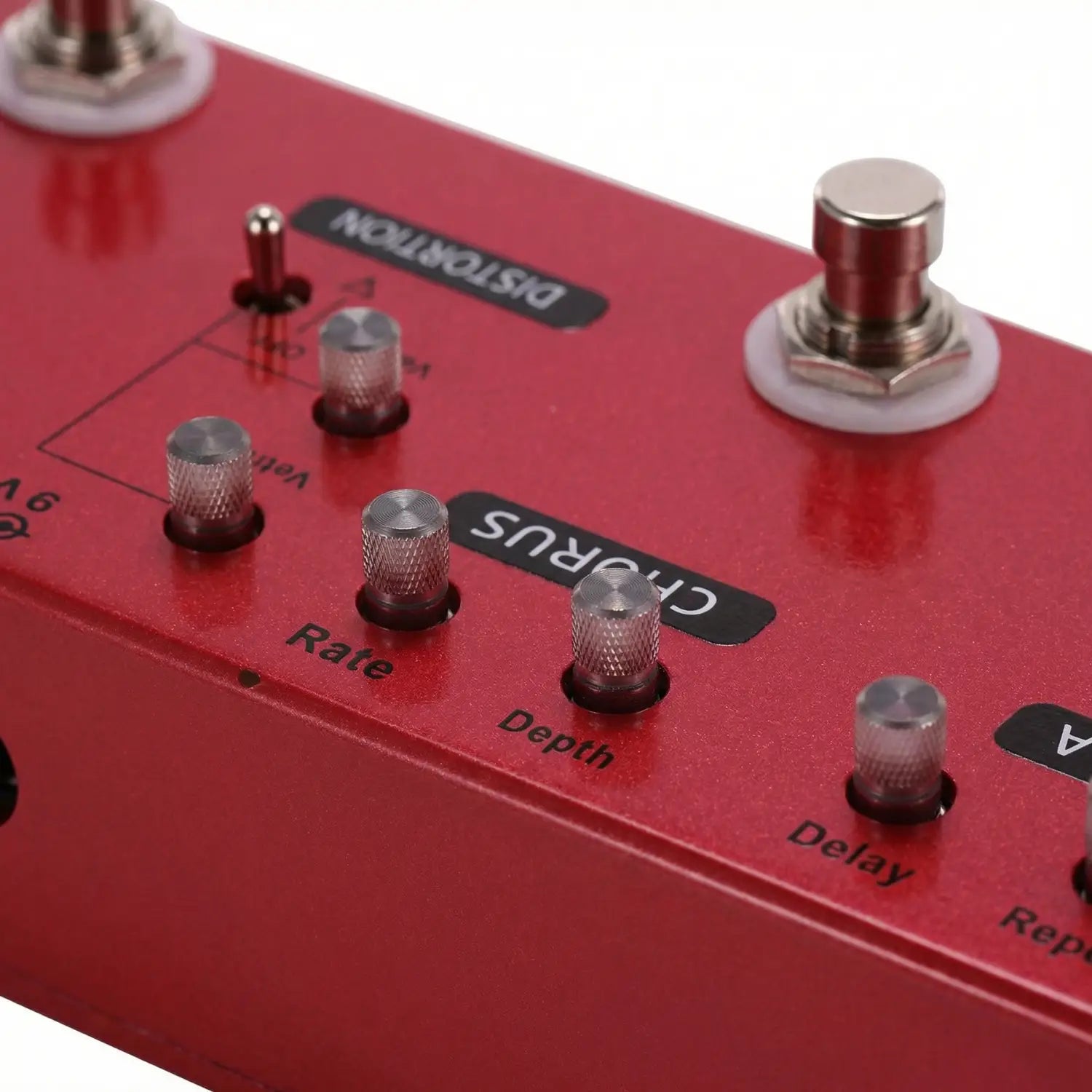 MOSKYAUDIO DC5 6-in-1 Guitar Effect Pedal Professional Multi Effects with Delay Chorus Distortion Overdrive Booster Buffer True