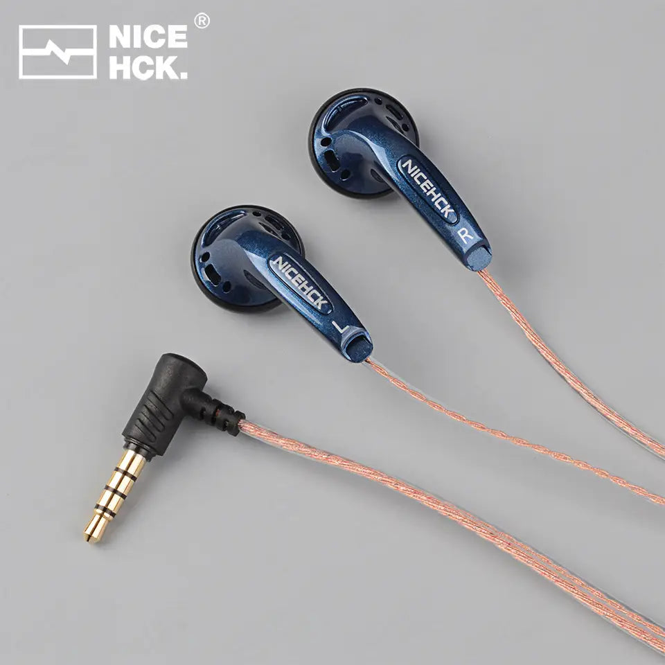 NiceHCK YD30 UV Varnish Surface 3.5mm HIFI Music Wired Earbud 15.4mm Dynamic HD Microphone Earphone for Gaming Meeting Vido EB2S