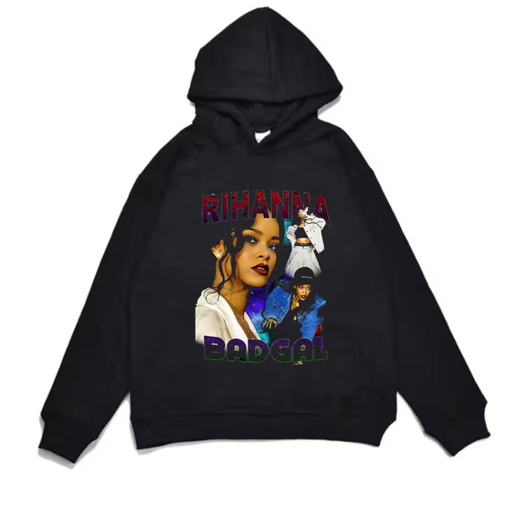 Rihanna Rihanna Rap Rated R Rap Hard Album Print Hoodie Loose Hoodie Men & Women Hip-hop Hoodie Long Sleeves