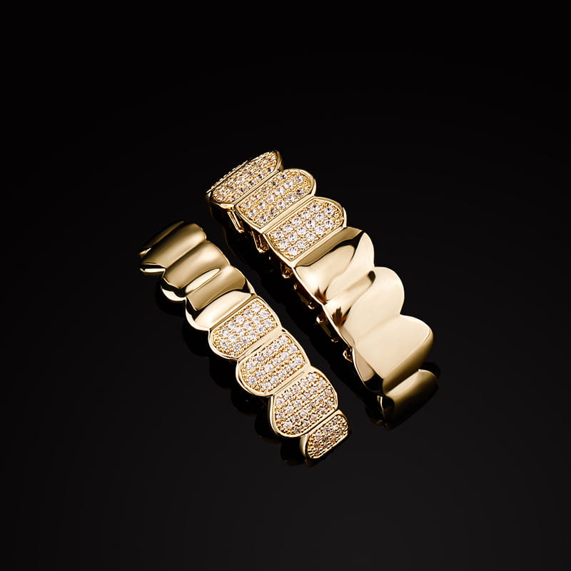High-end New Exquisite Halloween High Quality Hip-Hop Suitable Both Men Women Versatile Hollow-Out Punk Rapper Party Gift Grillz