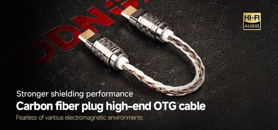 TODN OTG Audio Cable Hifi USB Cable Type C To C OFC Silver-plated HiFi Portable DAC Heaphone Amplifier