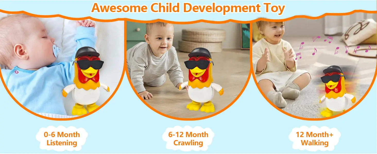 La Granja de Zenon Chicken Baby Toys Dancing Chicken Bartolito Children’s toys Musical Penguin Toys Birthday Gifts