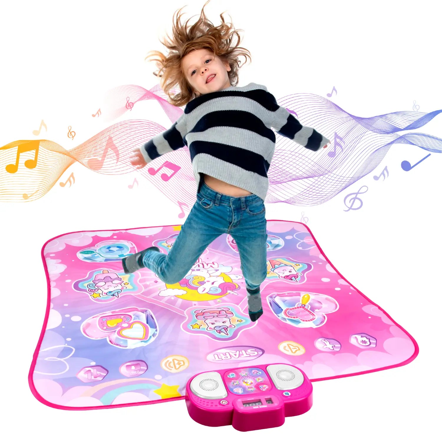 Kids Electronic Dance Mat Dancing Blanket Double Players Mode with 9 Levels Kid Floor Music Blanket Educational Toys Kids Gifts