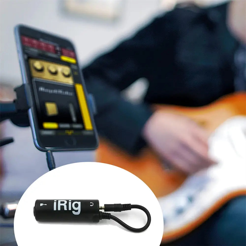 1 pc IRIG guitar interface converter 3.5mm audio cable with low background noise high fidelity frosted anti scratch feature