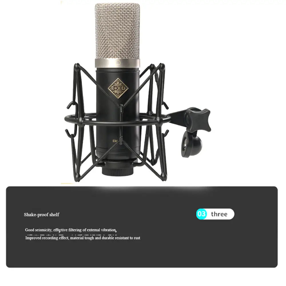 The New EXD EM900 professional condenser microphone is used in studios/recording studios/sound card live streaming /tiktok