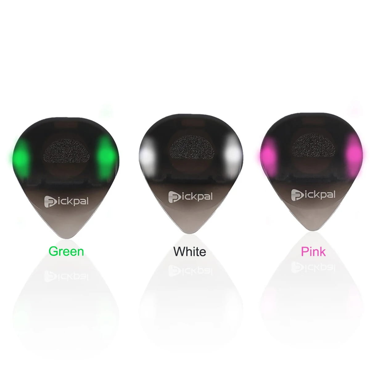 Guitar Picks 1 Pcs with High-Sensitivity LED Light Musical Instrument Glowing Plectrum Non-Slip for Bass Electric Guitarists