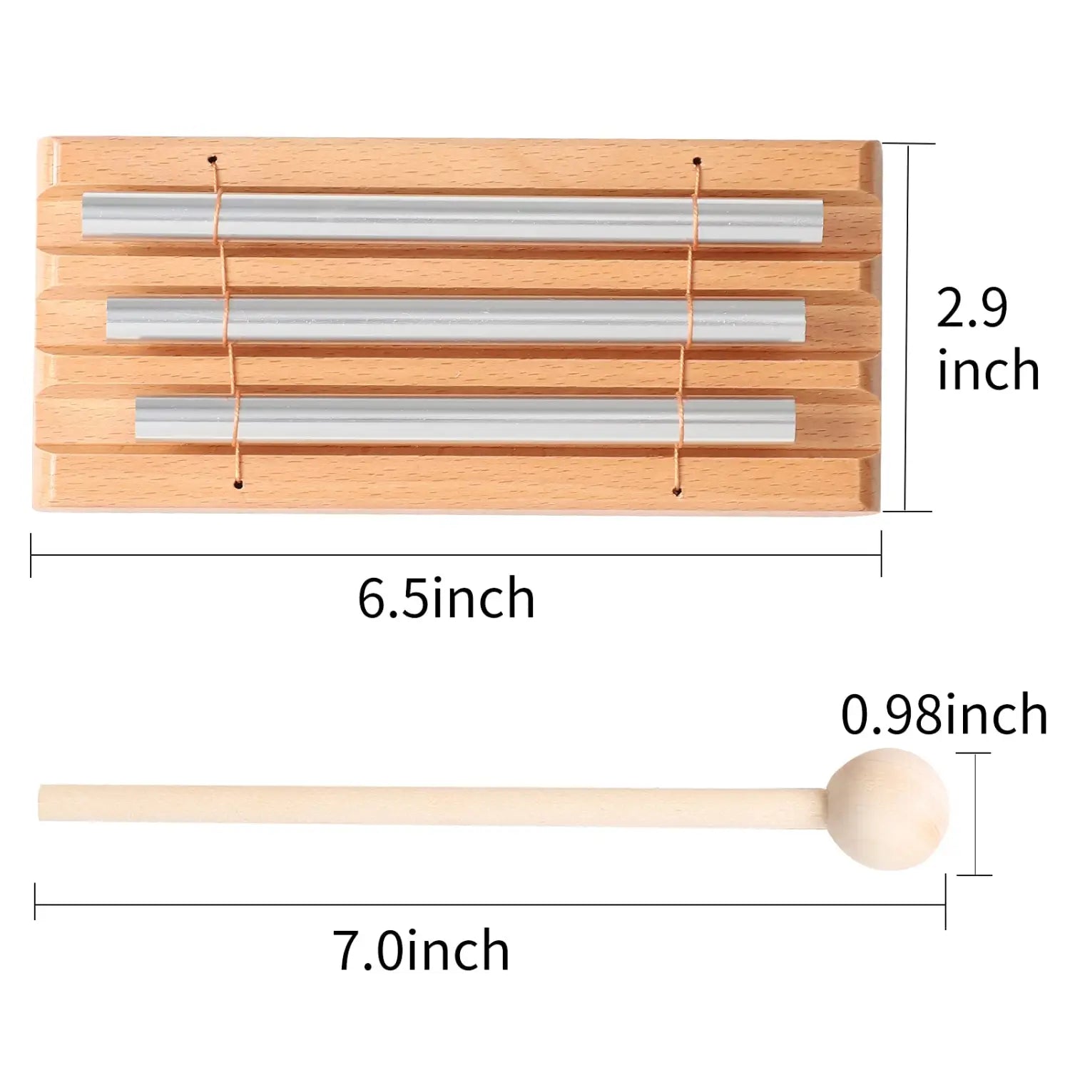 Miwayer Energy Chime Percussion,Hand Bell Meditation Chimes,Teacher Tools Reminder Tuned Energy Chimes Music Instrument