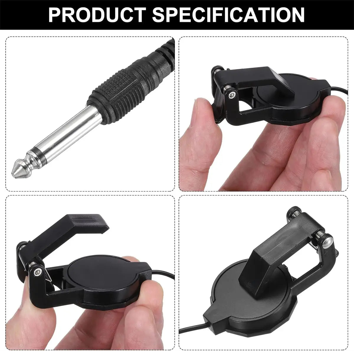 Miwayer Clip-On Pickup Must-Have String Instrument Accessory Durable Musical Instrument Accessory for Acoustic Guitar Violin,