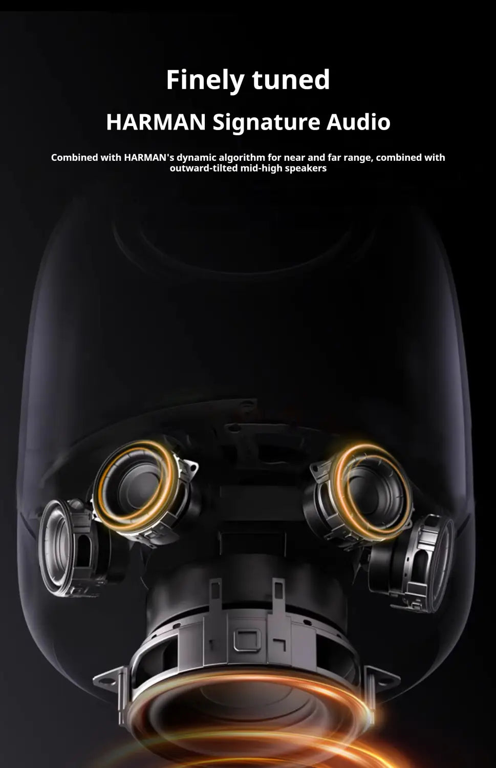 High Power Bass Sound Box 9D Surround Sound Column Aura Studio 4 Pro Full Screen Transparent Bluetooth Speaker TWS/TF