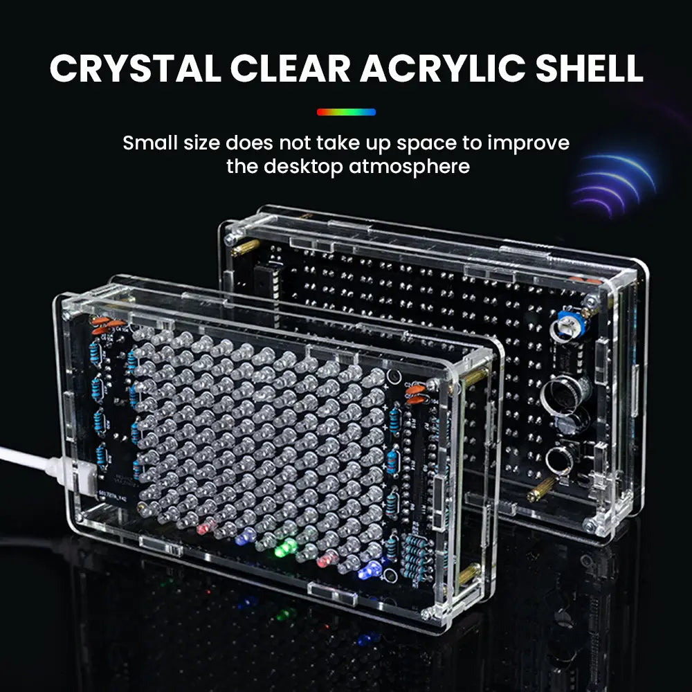 DIY Sound Control LED Music Electronic Kits Audio Frequency Display PCB Soldering Project Practice Solder Diy Electronic Kit